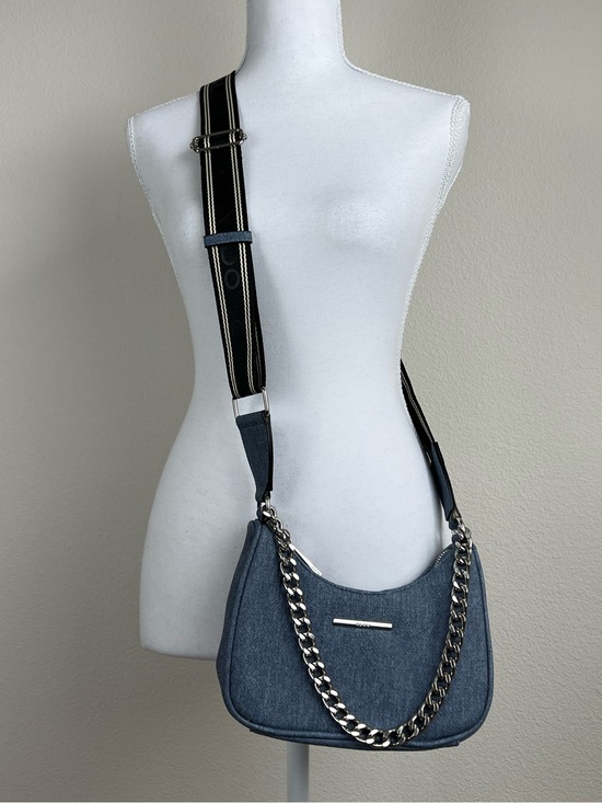 Aldo Handbags - ALDO Blue Denim Shoulder Bag Chain Strap Y2K Mini Purse Crossbody